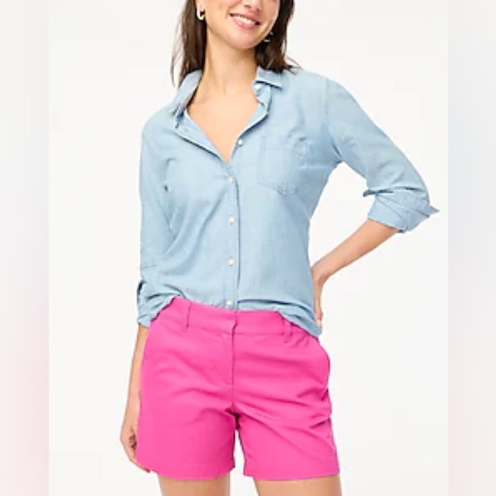 NWT J. Crew 5” chino shorts size 6